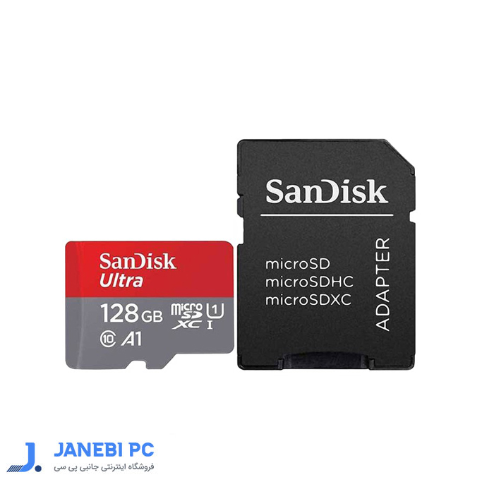 کارت حافظه 128 گیگابایت Micro SD سن دیسک مدل UltraA1ظرفیت 128 گیگابایت