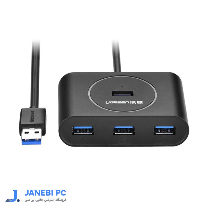 هاب USB یوگرین 4 پورت CR113 مدل 20282 کابل 0.5 متر