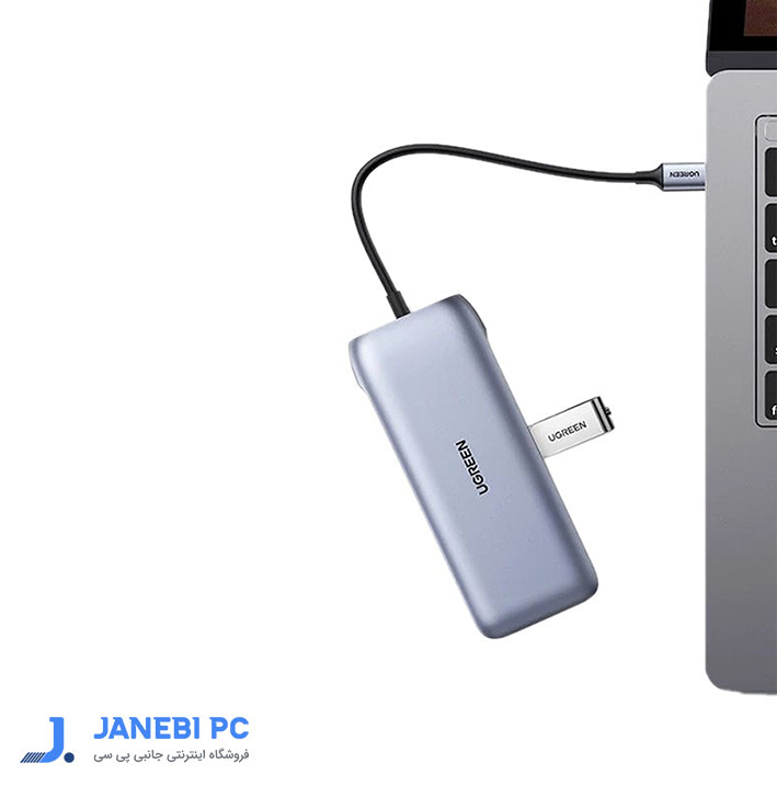 هاب 9 پورت Type C به 3.0 USB با پورت HDMI و VGA و DisplayPort و LAN و درگاه کارت حافظه با قابلیت PD یوگرین 70301 CM274