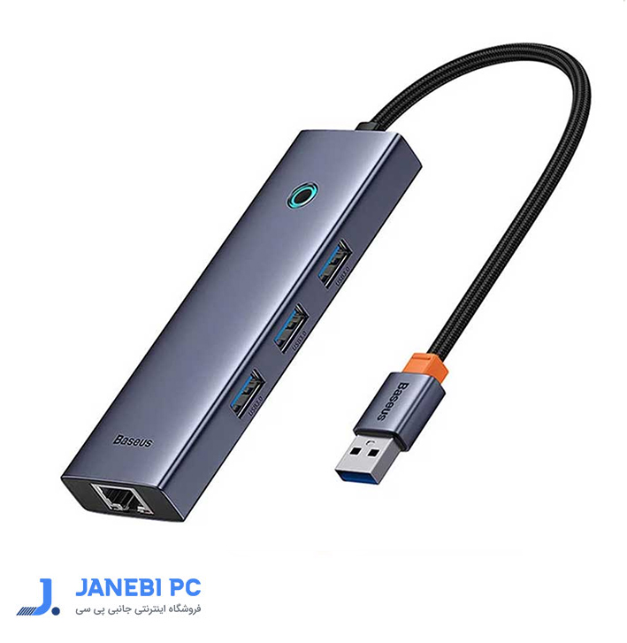 هاب USB 3.0 چهار پورت بیسوس مدل Flite B0005280A813-01