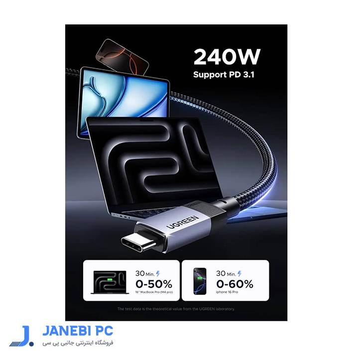 کابل USB 3.2 GEN 2 یوگرین مدل 35767 L701 طول 1 متر