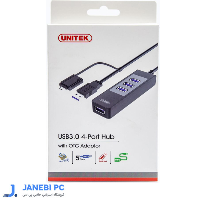 هاب 4 پورت USB3.0 یونیتک مدل Y-3046A