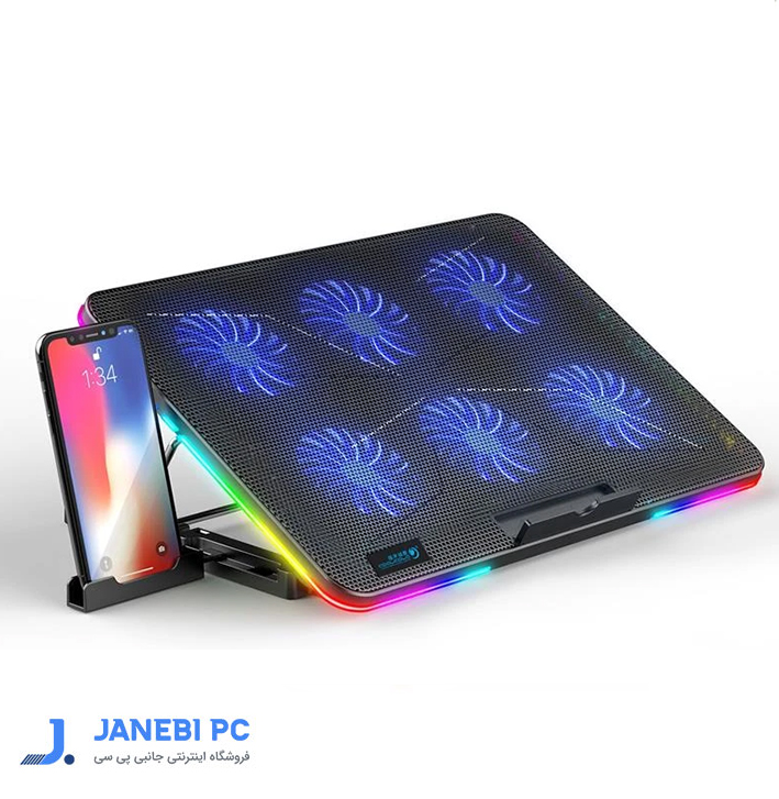 پایه خنک کننده لپ تاپ کول کلد مدل F5-RGB