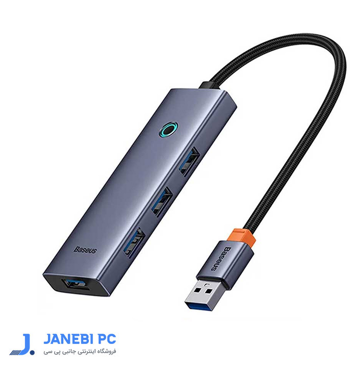 هاب USB 3.0 چهار پورت بیسوس مدل Flite B0005280A813-02