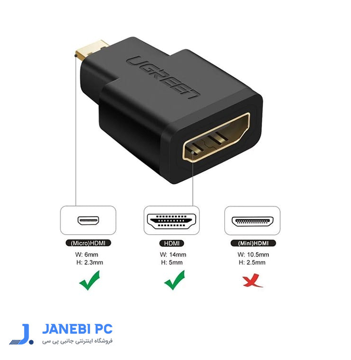 مبدل Micro HDMI به HDMI یوگرین مدل 20106