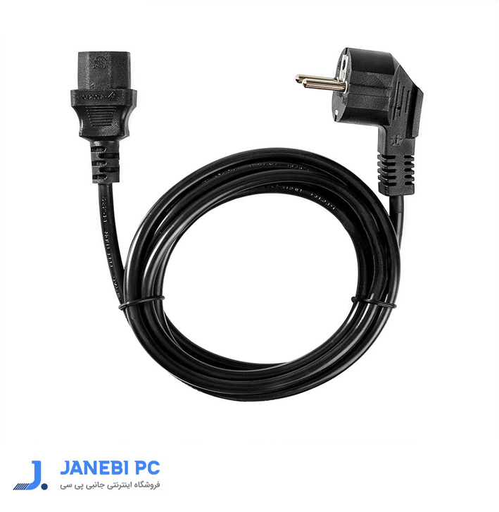 کابل برق 3 پین منبع تغذیه کامپیوتر فرانت مدل FN-PPCB18 IEC C13 طول 1.8 متر