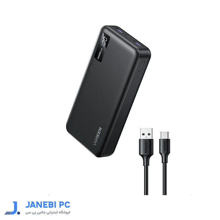 پاور بانک یوگرین 25683 PB312 با ظرفیت 20000 میلی آمپر ساعت