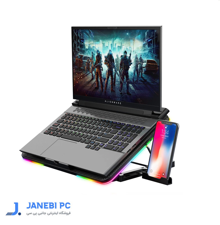 پایه خنک کننده لپ تاپ کول کلد مدل F5-RGB