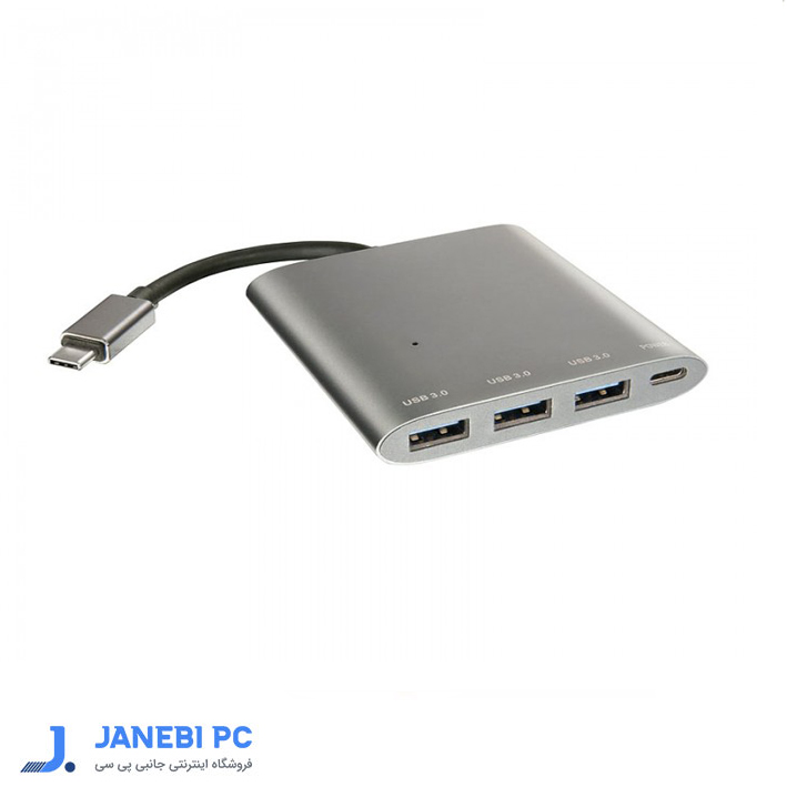 هاب 3 پورت Type C به USB3.1 با قابلیت PD 2.0 فرانت مدل FN-UCH310