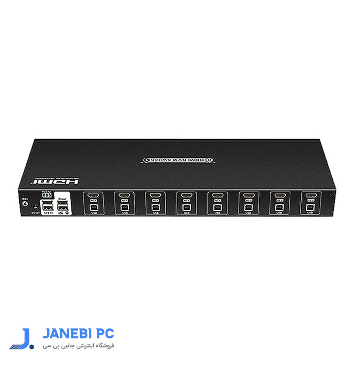 کی وی ام سوئیچ 8 پورت HDMI همراه کابل با ریموت کنترل لایمستون LS-HK0801