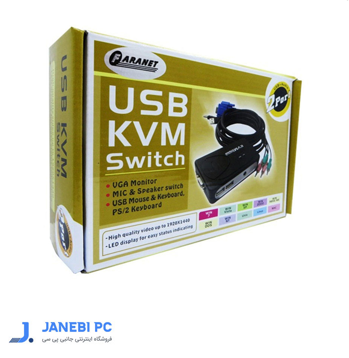 سوئیچ KVM دو پورت USB فرانت مدل FN-K2US