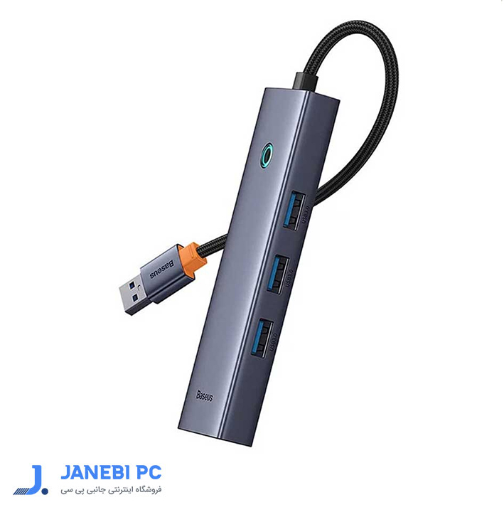 هاب USB 3.0 چهار پورت بیسوس مدل Flite B0005280A813-01