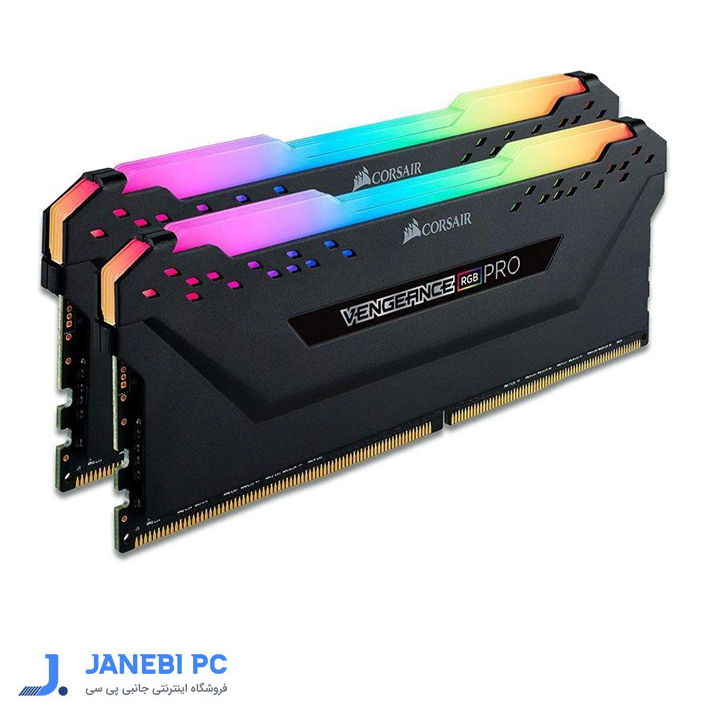 رم دسکتاپ DDR4 2 کاناله 3200 مگاهرتزCL16 کورسیر VENGEANCE RGB Pro 16 گیگابایت
