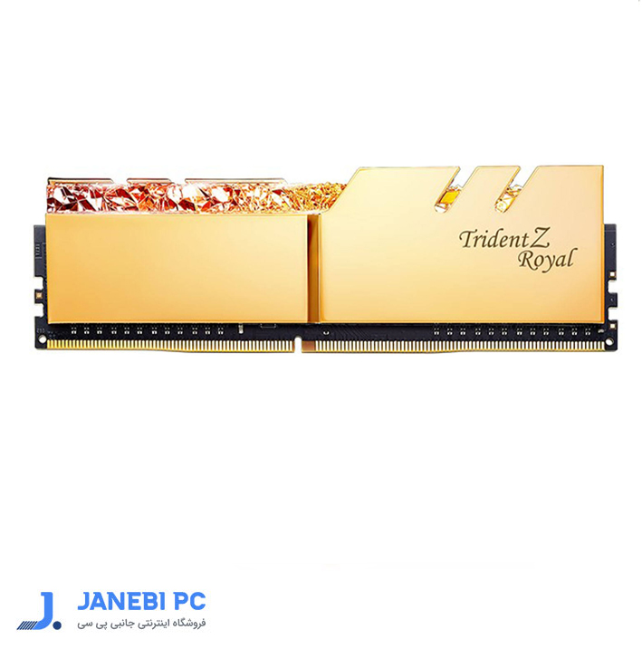 رم دسکتاپ DDR4 دوکاناله 4000 مگاهرتز CL18 جی اسکیل مدل TRIDENTZ ROYAL ظرفیت 64 گیگابایت