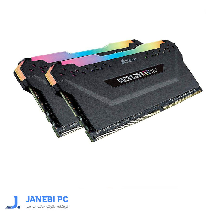 رم دسکتاپ DDR4 2 کاناله 3200 مگاهرتزCL16 کورسیر VENGEANCE RGB Pro 16 گیگابایت