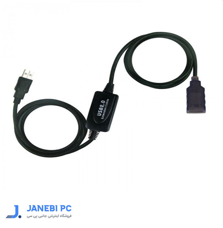   کابل افزایش طول مدار دار (اکتیو) USB 2.0 فرانت مدل FN-U2CF100 طول 10 متر