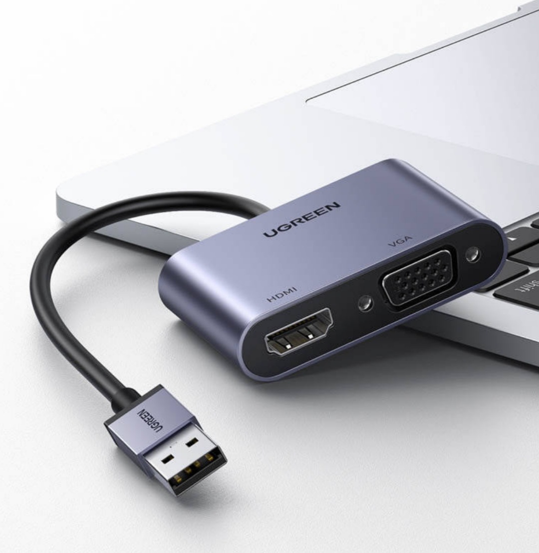 تبدیل USB 3.0 به HDMI و VGA یوگرین 20518 CM449
