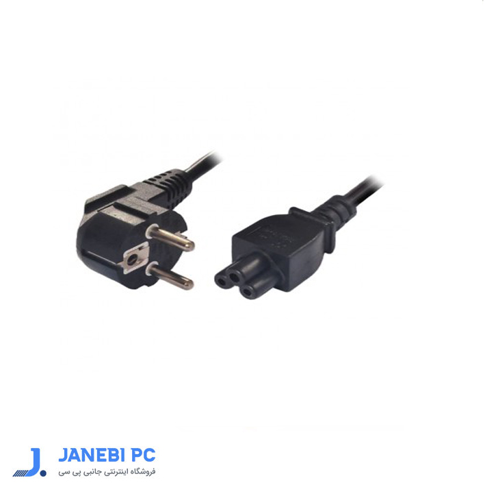 کابل برق 3 پین منبع تغذیه لپ تاپ فرانت مدل FN-NPCB18 IEC C5 طول 1.8 متر