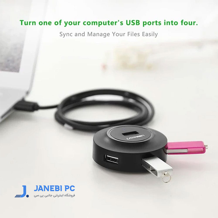 هاب 4 پورت USB2.0 یوگرین مدل CR106 20295